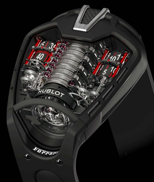 The Hublot MP-05 Laferrari Tourbillon writstwatch