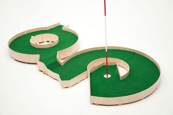 Typographic miniature golf course by Ollie Willis 2