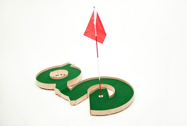 Typographic miniature golf course by Ollie Willis 3