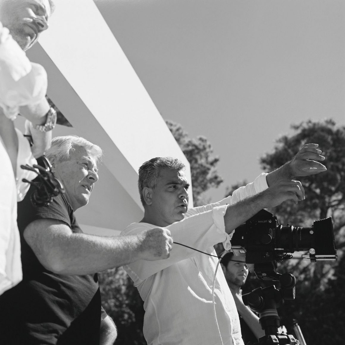 Backstage with Pierce Brosnan and Terry O’Neill at the Hackett Spring/Summer 2014 photo shooting 5