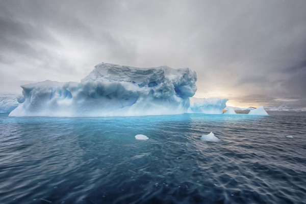 Serene Icebergs by photographer Michael Leggero