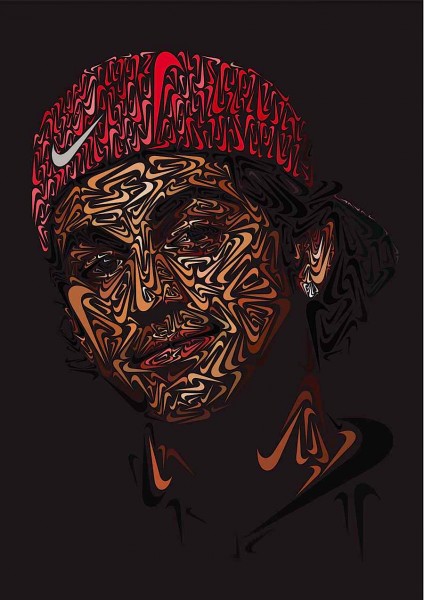 Nike Swoosh Portraits by Andy Gellenberg 4