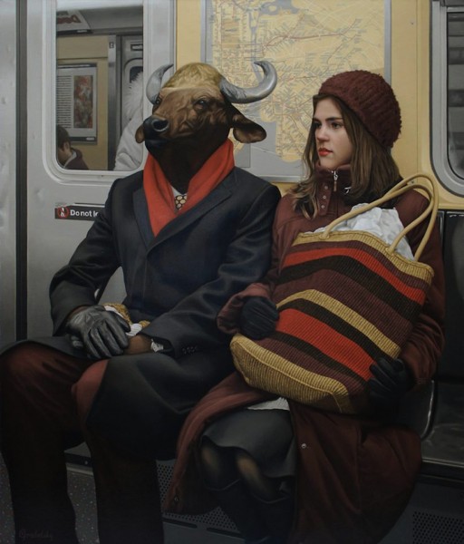 “Anomaly” paintings by Matthew Grabelsky