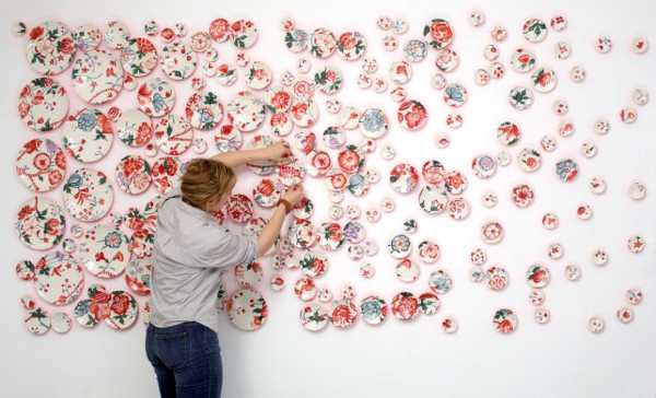 Ceramic Plate Installations by Molly Hatch 2