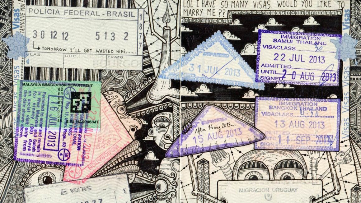 Passport Doodles by Léonard Combier 3