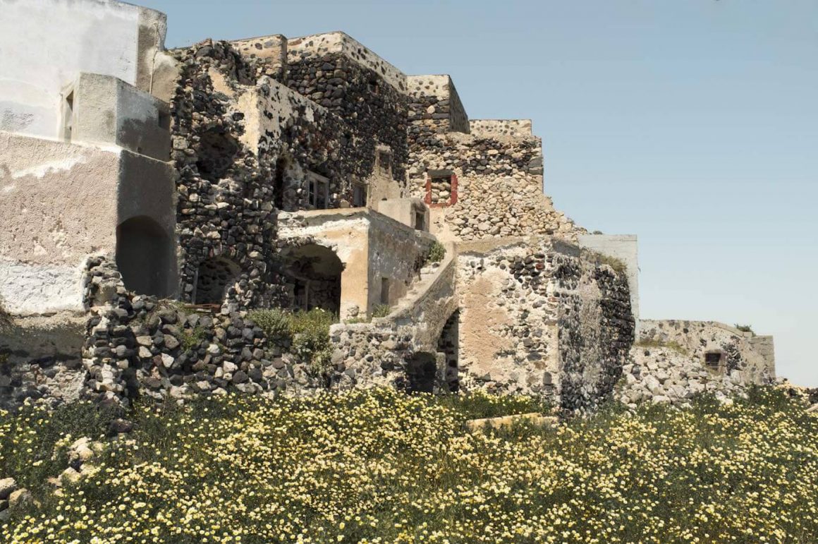 Greek photographer Petros Koublis was commissioned by luxury hotel Vedema located in Santorini, in the village Megalochori, in the middle of 400 years old wineries built around volcanic stones. The hotel wanted him to take pictures of the exteriors to decorate the rooms’ walls and show the “real” face of the island 15