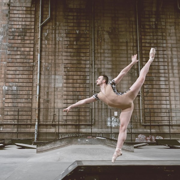 Ballet dancers against urban backdrops in NYC by Omar Robles 7