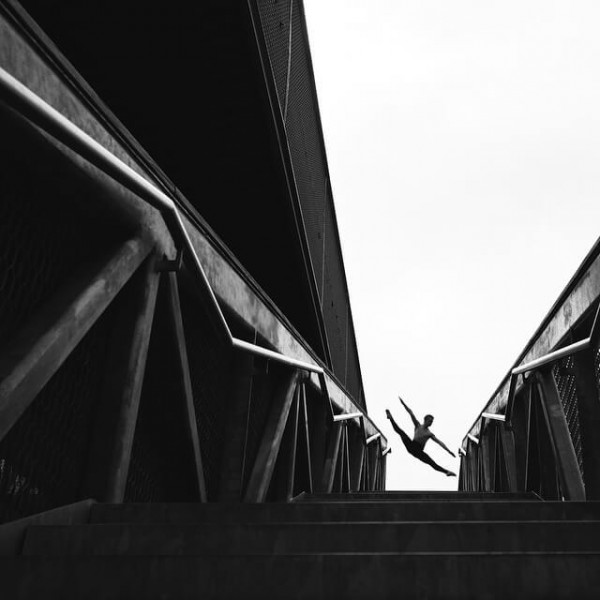 Ballet dancers against urban backdrops in NYC by Omar Robles 3