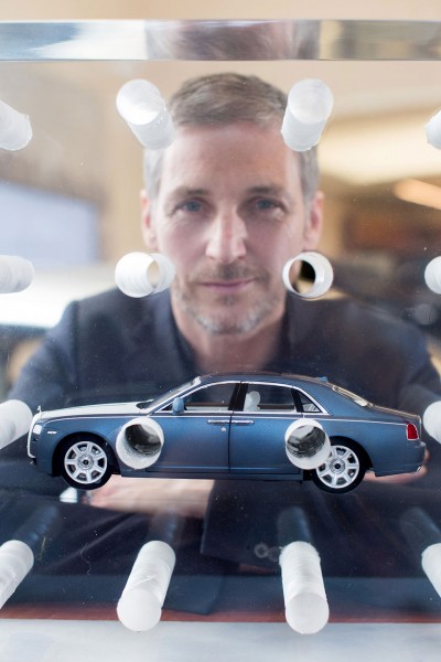 Artists re-visualize the Rolls-Royce Ghost with scale models