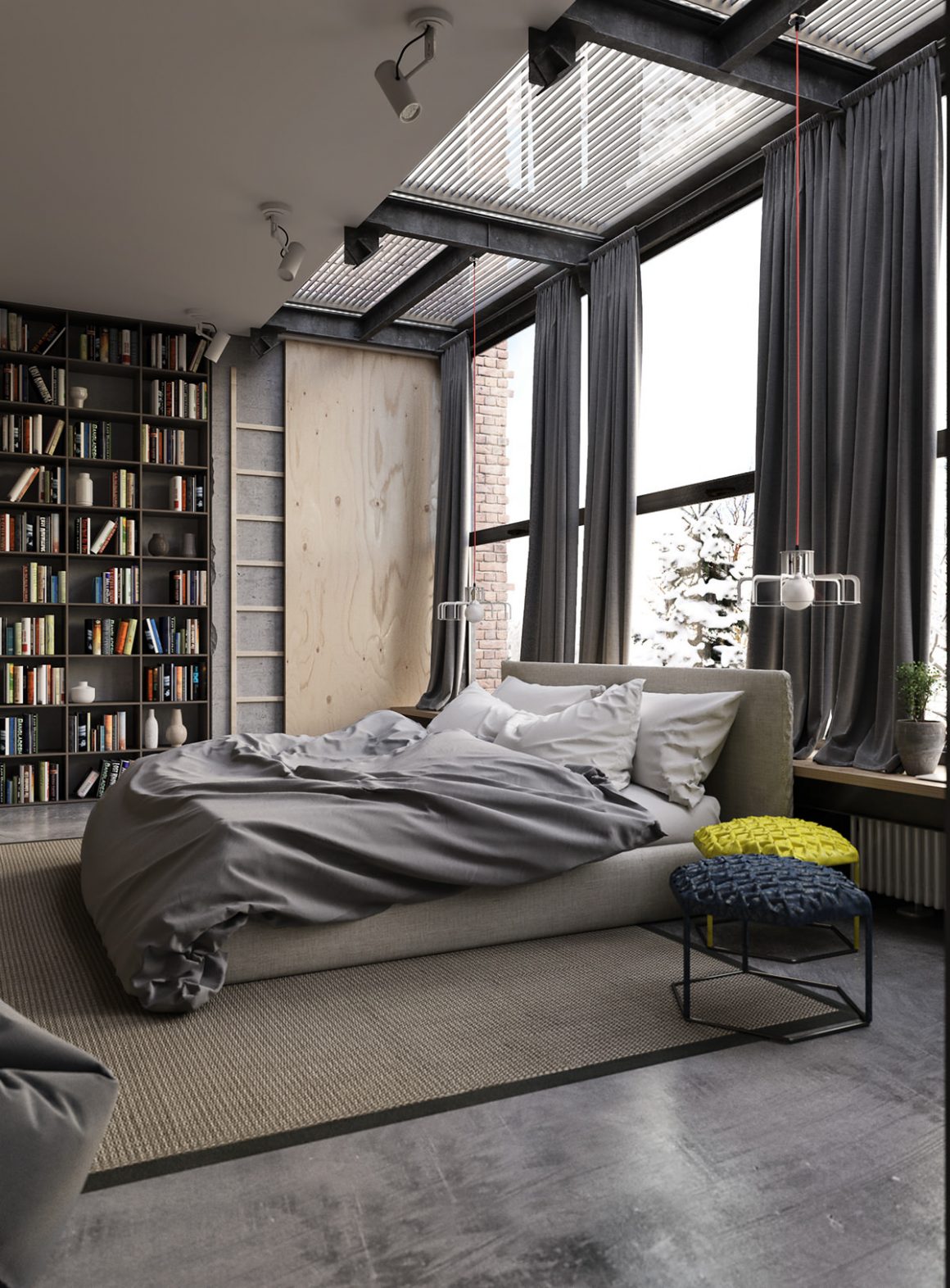 Industrial Style Apartment in Kiev