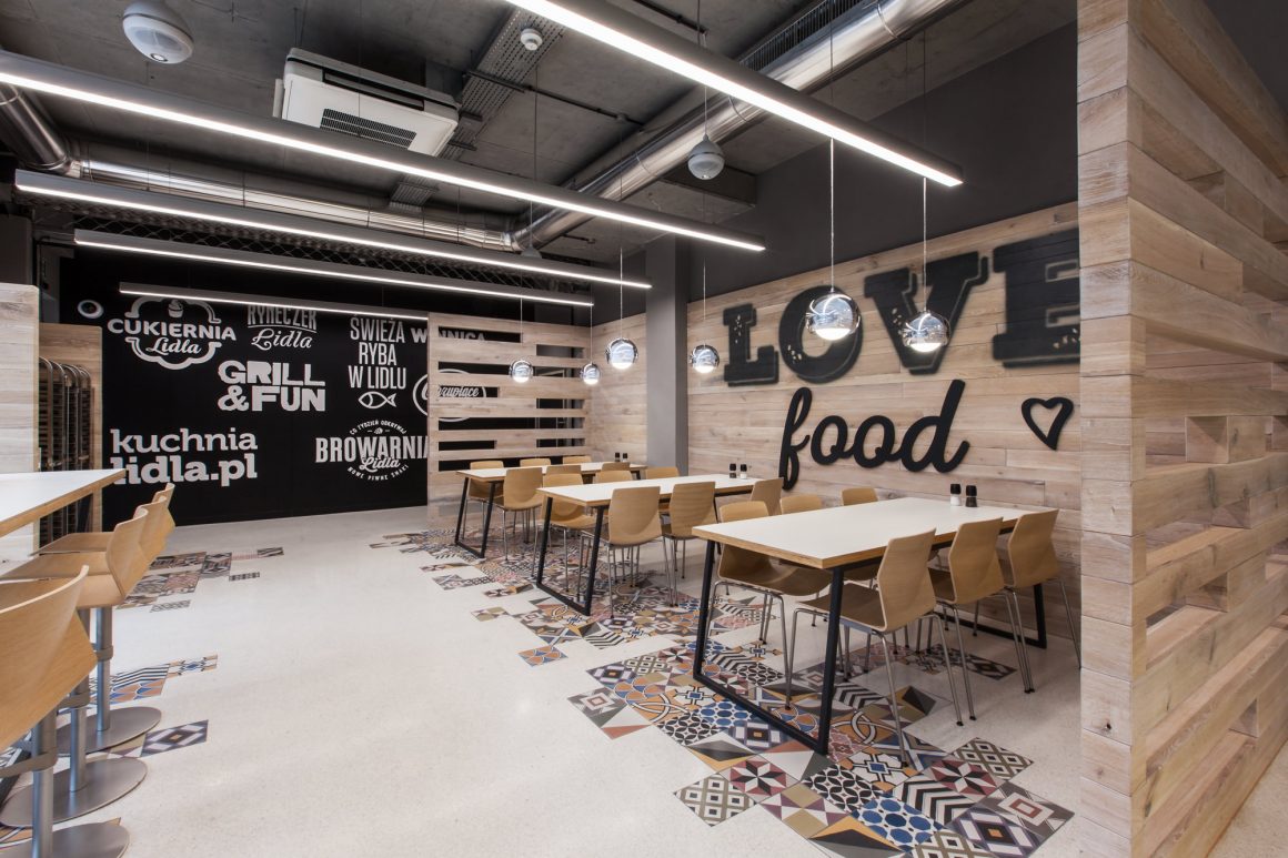 Lidl Headquarters restaurant by mode:lina architekci