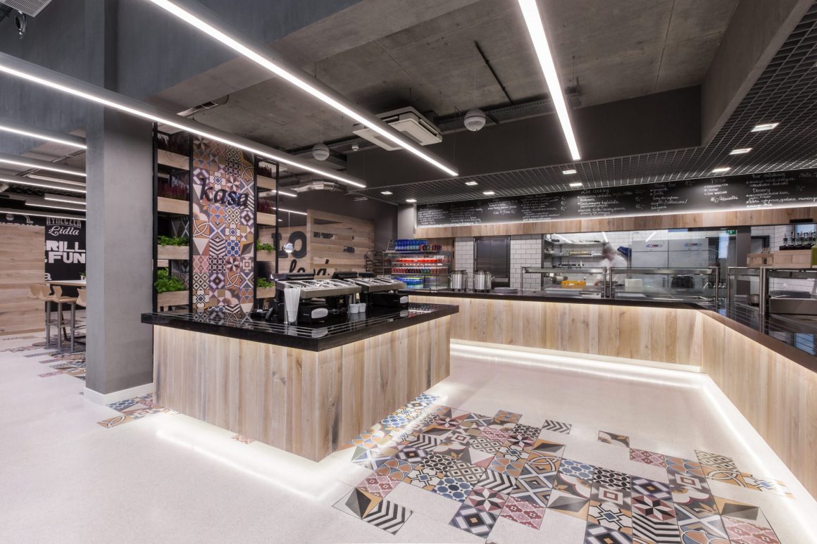 Lidl Headquarters restaurant by mode:lina architekci