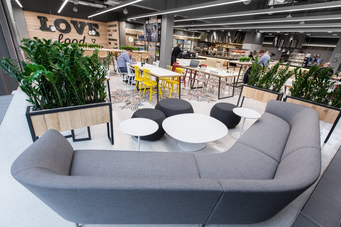 Lidl Headquarters restaurant by mode:lina architekci